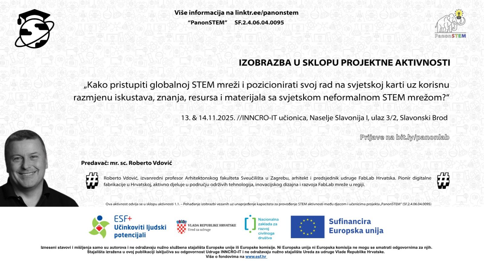 POZIV- IZOBRAZBA U SKLOPU PROJEKTA „PANONSTEM“
